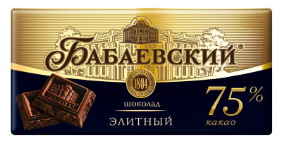 Шоколад Бабаевский элитный 75% какао 75г