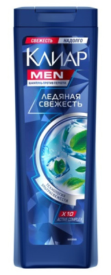 Шампунь Клеар Витабе 400мл Свежесть ментол против перхоти муж