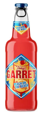Напиток пивной Тонис Гаррет Персик 0,4л 4,6% ст/б