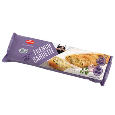 Батон французкий Мантинга 175г с чесночным маслом