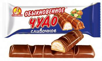 Батончик Обыкновенное чудо сливочное 55г Славянка