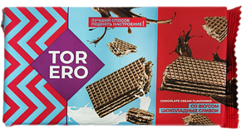 Вафли Тореро cо вкусом шоколадных сливок 200г