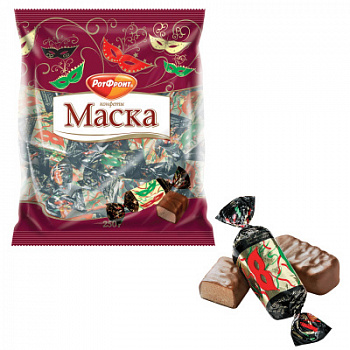 Конфеты шоколадные Рот Фронт Маска 250г