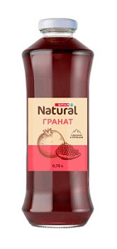 Сок SPAR Natural Гранат 0,75л ст/б