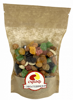 Студенческая смесь орехов и сухофруктов 120г