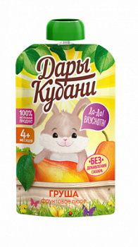 Пюре Дары Кубани Груша с 4мес д/п 90г