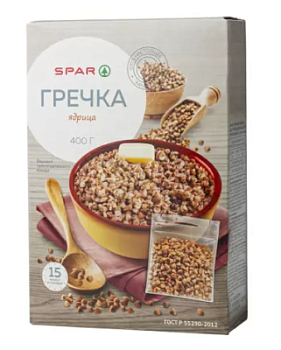 Крупа гречневая SPAR 5*80г