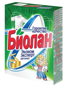 Порошок стиральный Биолан автомат Белые цветы 350г