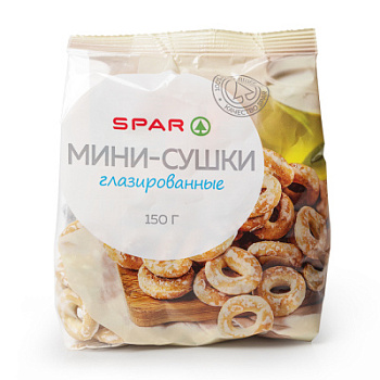 Сушки-мини SPAR в глазури 150г