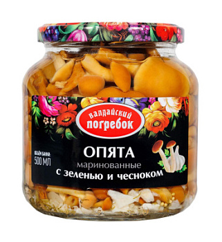 Опята мар Валдайский погребок зел/чесн 500г ст/б