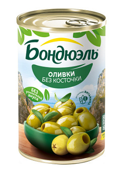 Оливки зеленые б/к Бондюэль 300г ж/б