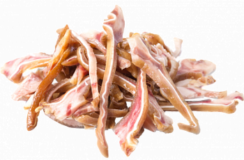 Ушки свиные варено-копченые с чесноком в/у 90 г