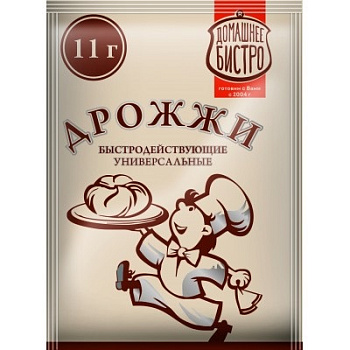 Дрожжи сухие Домашнее Бистро быстродействующие 11г