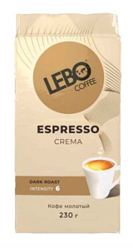 Кофе молотый Лебо Эспрессо Крема 230г