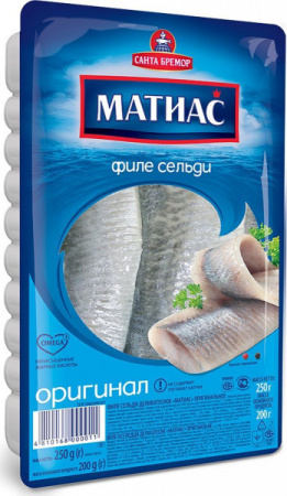 Сельдь филе Матиас Оригинал 250г