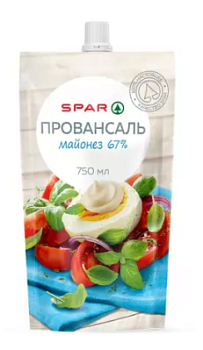 Майонез SPAR Провансаль 67% 750г