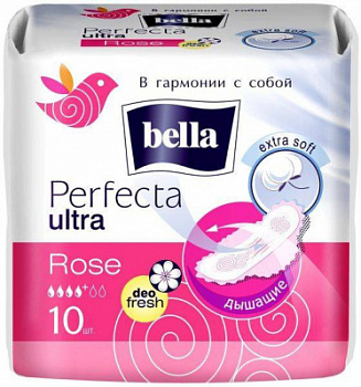 Прокладки Белла А10 Перфекта Ультра Розовая Део