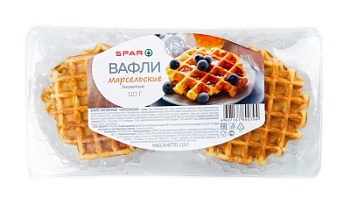 Вафли SPAR Бисквитные Марсельские 110г