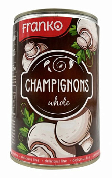 Шампиньоны целые Франко 425г