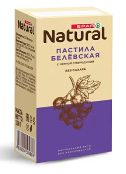 Пастила Белевская SPAR Natural с чёрной смородиной без сахара 100г