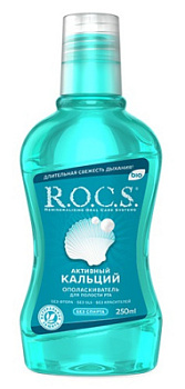 Ополаскиватель для полости рта РОКС Активный кальций 250мл