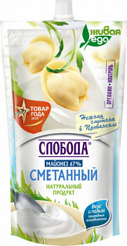 Майонез Слобода Сметанный 67% 400мл