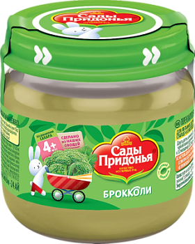 Пюре Сады Придонья Капуста брокколи с 4мес ст/б 80г