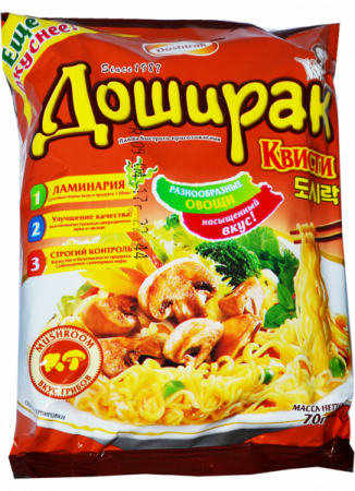 Лапша б/п Доширак Квисти со вкусом Грибов 70г