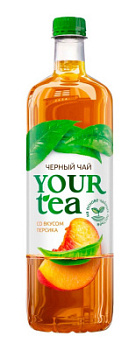 Напиток холодный черный чай Your Tea Персик 1л