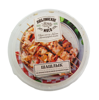 Шашлык из филе куриной грудки по-Французски ЛП вес