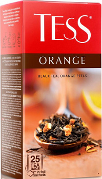 Чай Тесс Оранж черный с добавками 25пак