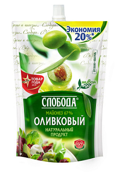 Майонез Слобода Оливковый 67% 800мл