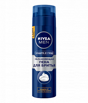 Пена для бритья Нивея 200мл Мен Мягкий уход