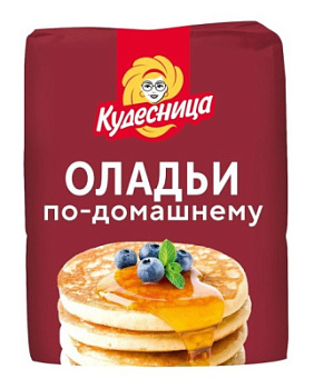 Смесь мучная Кудесница Оладьи по-домашнему 800г