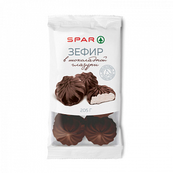 Зефир SPAR глазированный с ароматом ванили 205г