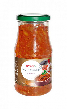 Баклажаны в аджике SPAR 520г ст/б