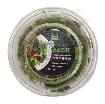 Салатный микс зеленый с микрозеленью 125г Калининградская область