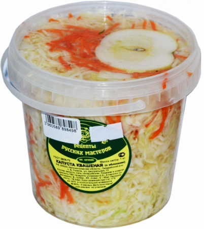 Капуста квашеная Рецепты русских мастеров с яблоками 0,9кг