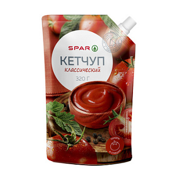Кетчуп SPAR Томатный 320г д/п