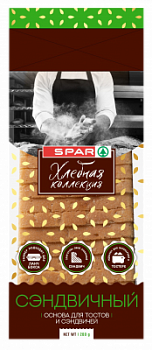 Хлеб Сэндвичный SPAR Хлебная коллекция нарезанный 480г