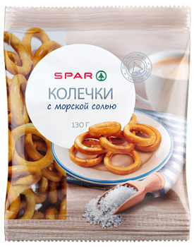 Колечки SPAR с морской солью 130г