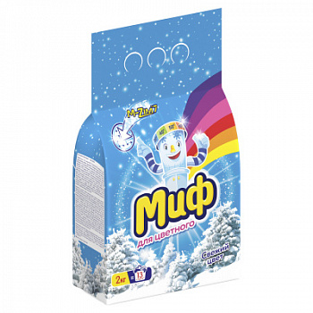 Порошок стиральный Миф 2кг Свежий цвет Автомат