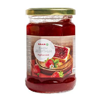 Джем SPAR десертный клубничный 330г