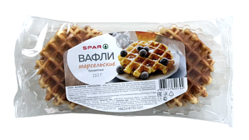 Вафли SPAR Бисквитные Марсельские 110г