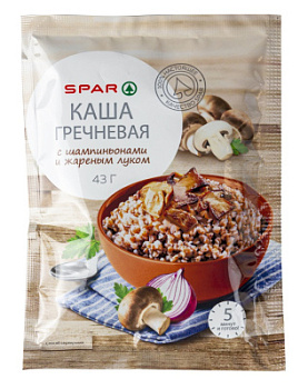 Каша гречневая SPAR Шампиньоны/Лук 43г