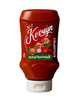 Кетчуп Кубаночка №7 Шашлычный 500г пл/б
