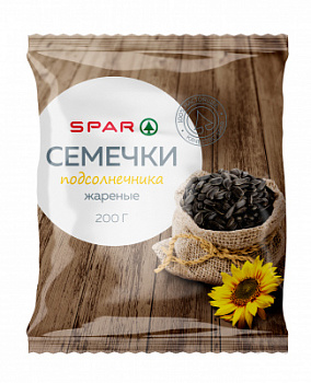 Семечки SPAR черные жареные 200г