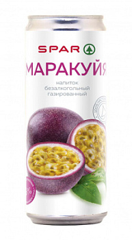 Напиток б/а газ SPAR со вкусом Маракуйя 0,33л ж/б