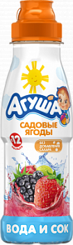 Вода с соком Агуша Ягоды с 12мес 0,3л
