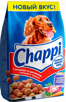 Корм сухой для собак Чаппи Говядина по-домашнему 600г
